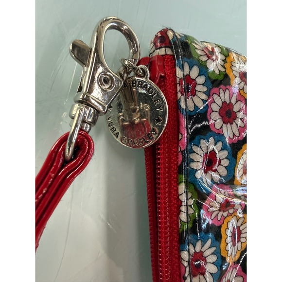 Vera Bradley SWAK Crossbody Bag Floral Red Patent Trim NWOT - Picture 5 of 9